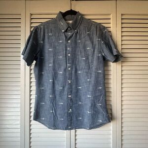 Men's Blue Button-Down Shirt